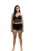 Load image into Gallery viewer, Ariana Lace Cami Top And Satin Shorts Set