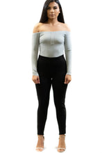 Load image into Gallery viewer, Savannah Long Sleeve Off The Shoulder Bodysuit