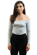 Load image into Gallery viewer, Savannah Long Sleeve Off The Shoulder Bodysuit