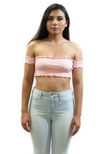 Load image into Gallery viewer, Mila Off Shoulder Crop Top