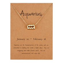 Load image into Gallery viewer, Zodiac Sign Pendant Necklace