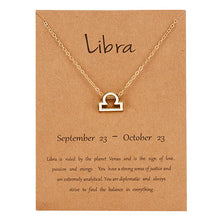 Load image into Gallery viewer, Zodiac Sign Pendant Necklace