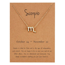 Load image into Gallery viewer, Zodiac Sign Pendant Necklace